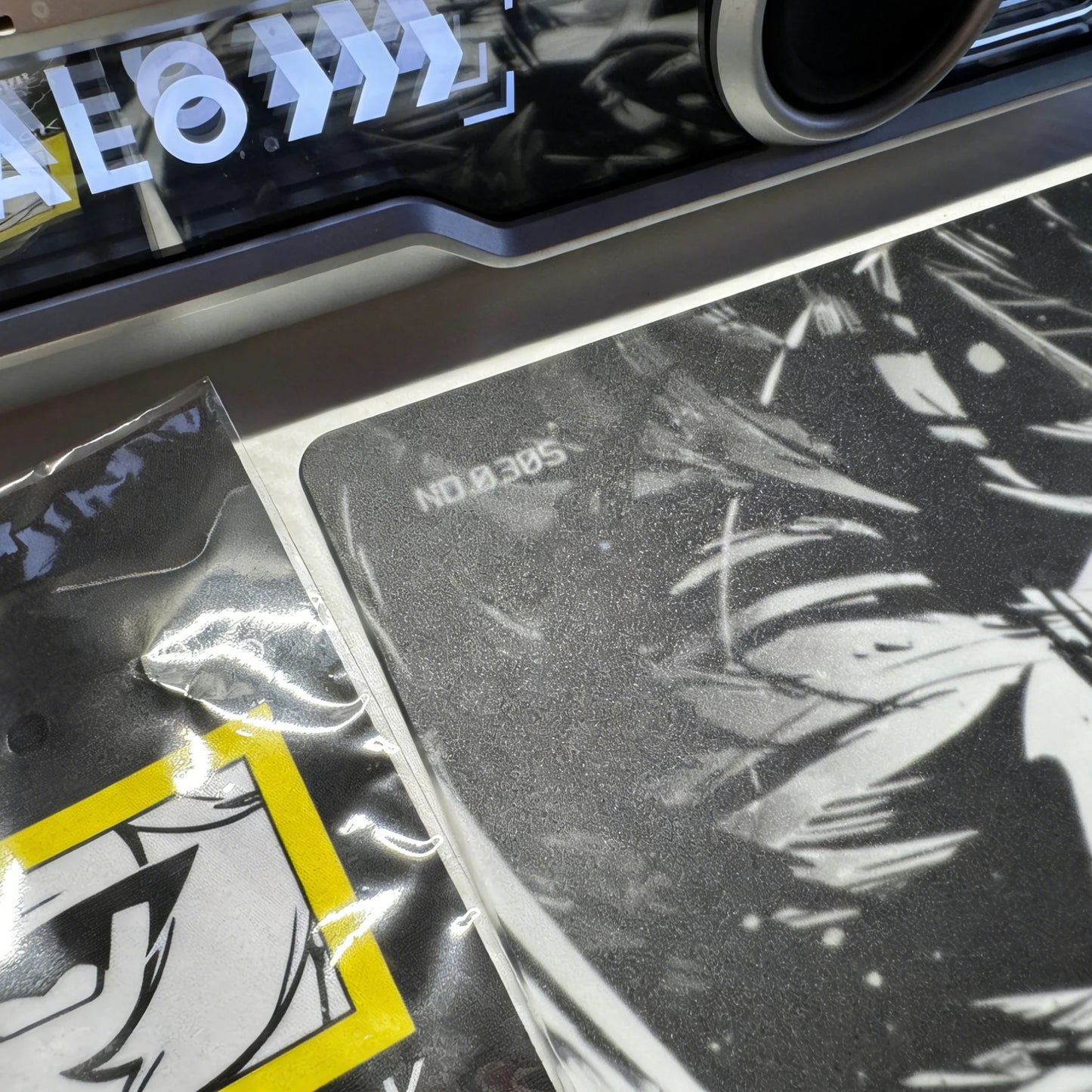 Wallhack Sp-005 Awake Sora Glass Mouse Pad 450x400MM Large Size E-sports Gaming Desk Pad Photovoltaic Glass Mouse Pad Customized
