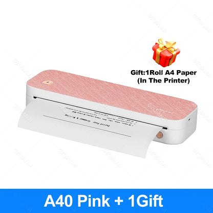 Peripage A40 P81 Inkless Portable A4 Thermal Printer Wireless Bluetooth USB Printing Text PDF Document Photos A4 Machine Maker