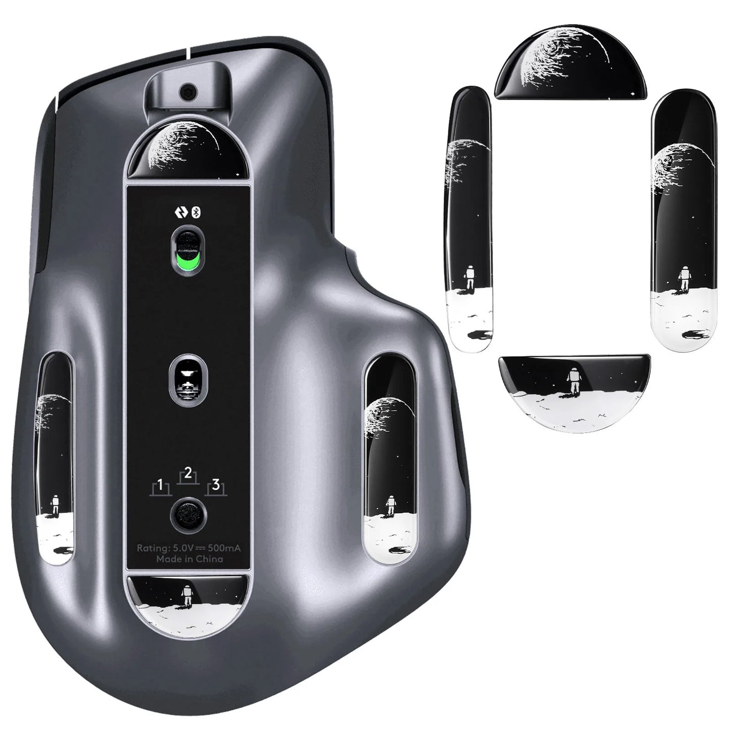 Glass Mouse Skates for Logitech MX Master 3/3s Mouse Feet Pads Smooth Durable Slim 2.5D Curved Edge Mouse Accessories