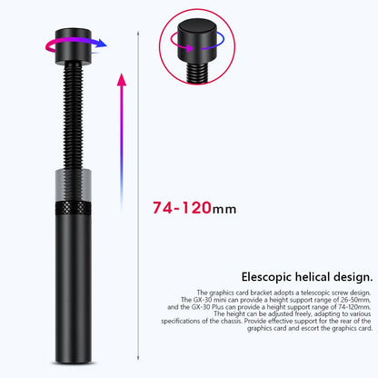 Graphics Card GPU Brace Support Aluminum Alloy Video Card Sag Holder Bracket GPU Sag Bracket Computer PC Case Mount Bracket