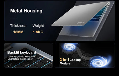 Laptop 16 inch 2.5K 120Hz Intel Core i7-13620H WiFi 6 32GB RAM 1TB SSD Laptop Windows 11 pro Notebook Office Computer