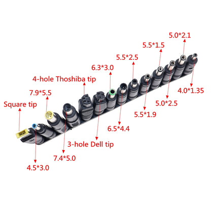 56pcs Universal Laptop AC DC Jack Power Supply Adapter Connector Plug for Lenovo Acer Toshiba HP Dell Notebook Cable Cord