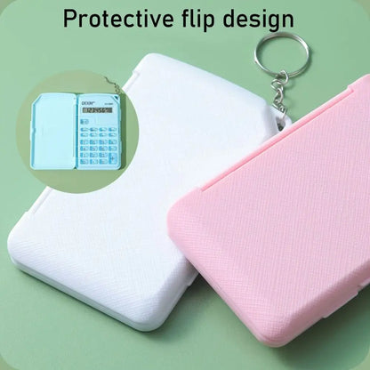 Flip Cover Calculator Mini Portable Math Calculator For Office Accounting School Students