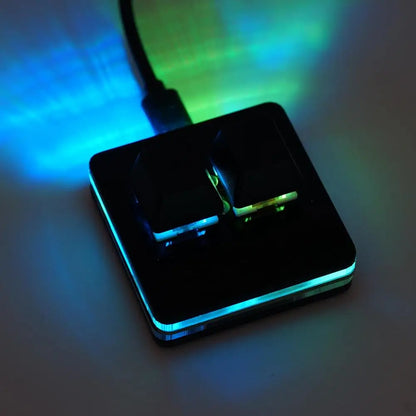 OSU 2 Keys Macro Programming Keyboard RGB Mini Custom Gaming  Keyboard For Linux/ MacOS /Android /Raspberry Pi