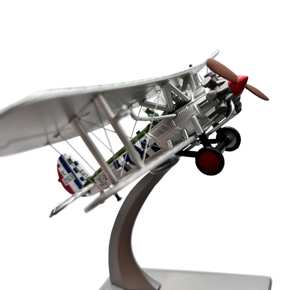 1:72 British Royal Air Force k-2159 Bristol Bulldog Biplane Propeller Fighter Diecast Metal Airplane Plane Aircraft Model Toy