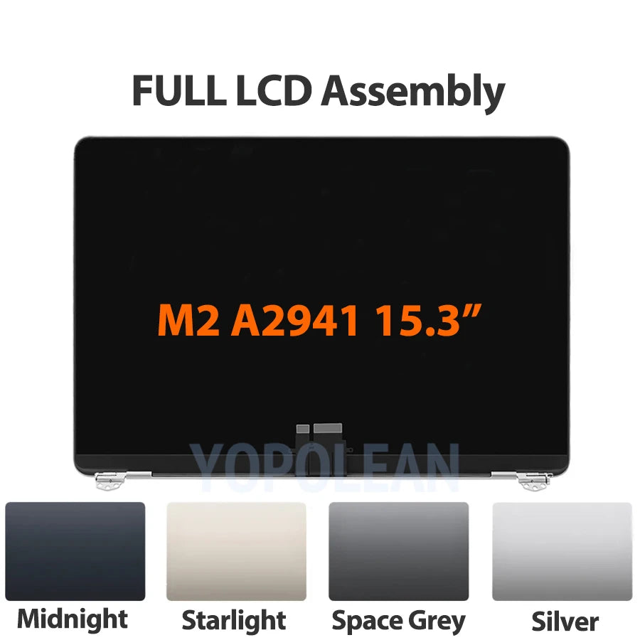 New LCD Screen Display For MacBook Air Retina 13" 15" A2681 A2941 A2337 A3113 A3114 A2179 A1932 LCD Screen Assembly Replacement