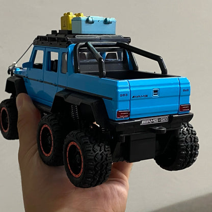 1:24 Benz G63 6*6 Adventure Edition Off Road SUV Alloy Metal Diecast Model Car Indoor Simulation Ornaments Birthday Gifts Friend