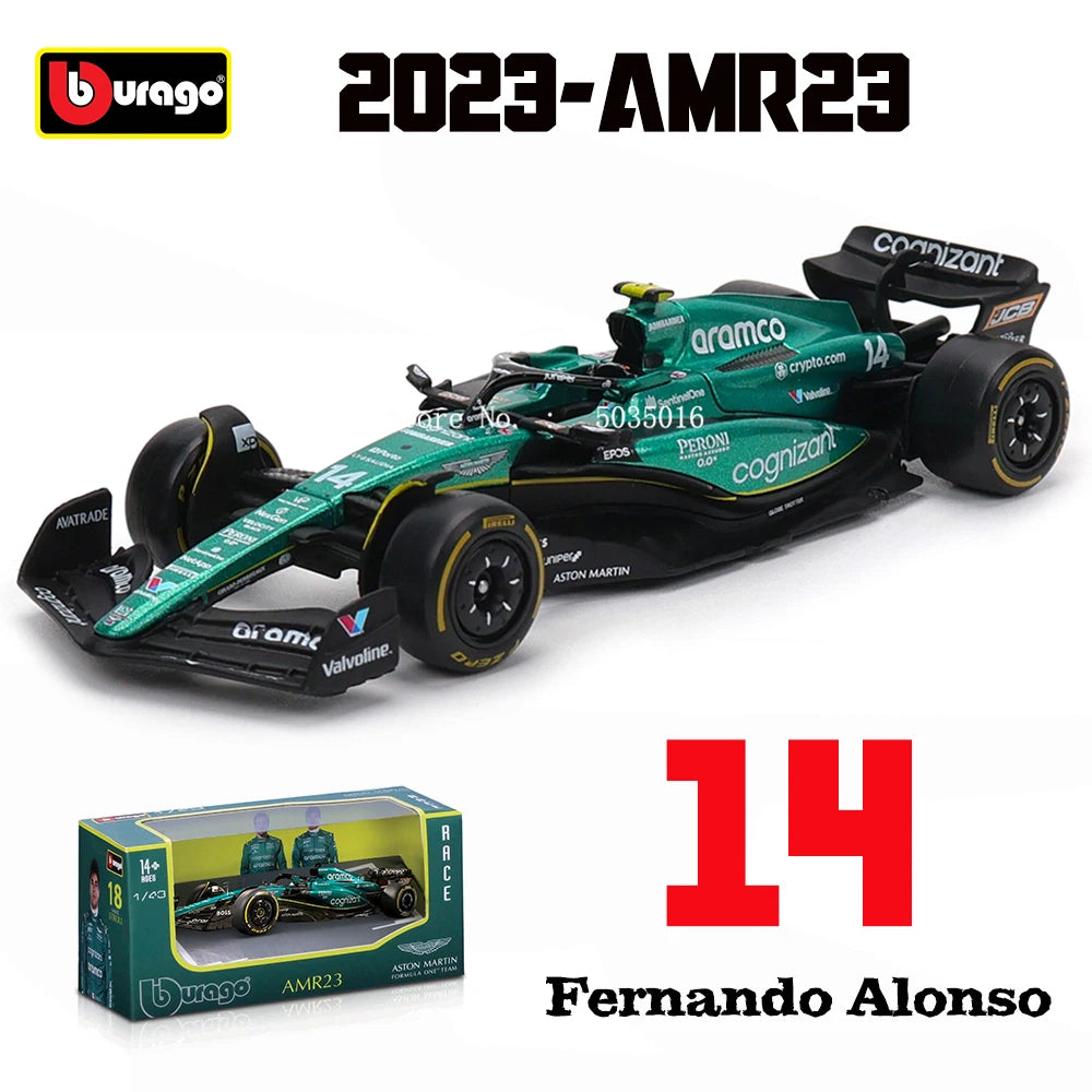 Bburago 1:43 Mercedes-AMG Petronas F1 Team W15 2024 #44 Hamilton #63 George Russell Alloy Car Die Cast Model Toy Collectible