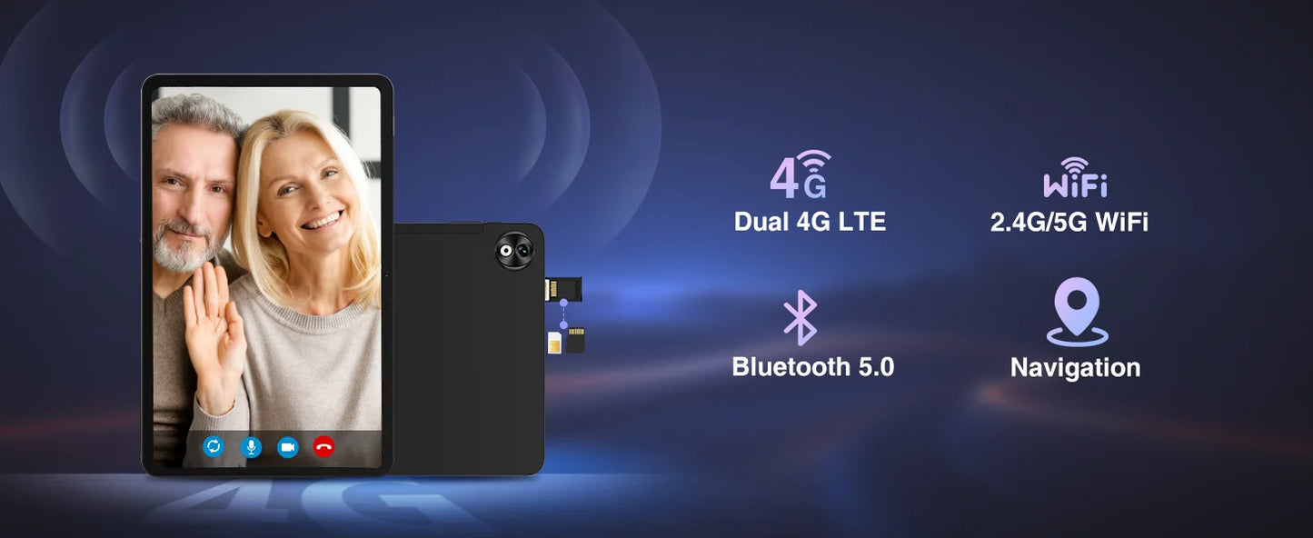 DOOGEE T40 Pro Tablet 12 ''IPS 2.4K 20GB(8 + 12) 512GB Android 14 Helio G99 6nm 10800mAh 18W Charge Quad Speaker 7.6mm ultra-thin