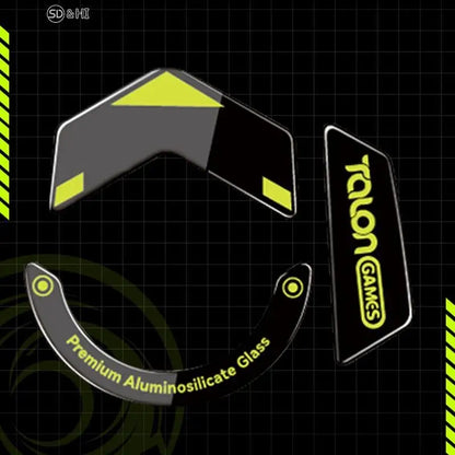 1Pack TALONGAMES Glass Mouse Skates Glide Feet Pads Mouse Feet Sticker for G502 G502X Pulsar X2/X2mini Rounded Curved Edges