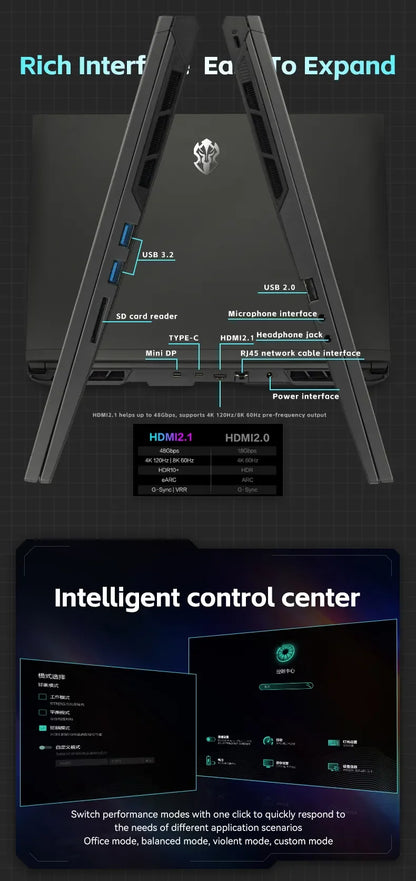 FIREBAT T6A-X 16 Inch AMD R7-7435H RTX 4050 DDR5 240Hz 2.5K Wifi6 BT5.1 32GB 1TB Gaming Gamer Notebook Laptop