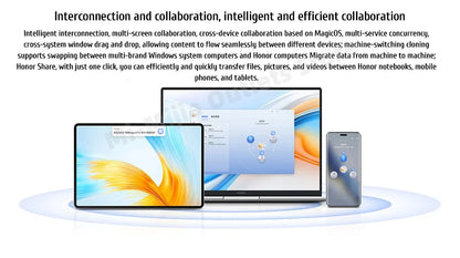 New HONOR Laptop MagicBook X16 Plus 16"Inch 2.5K 120Hz AMD Ryzen R7 8845HS 16/32GB 512GB/1TB Computer PC Notebook Ultrabook