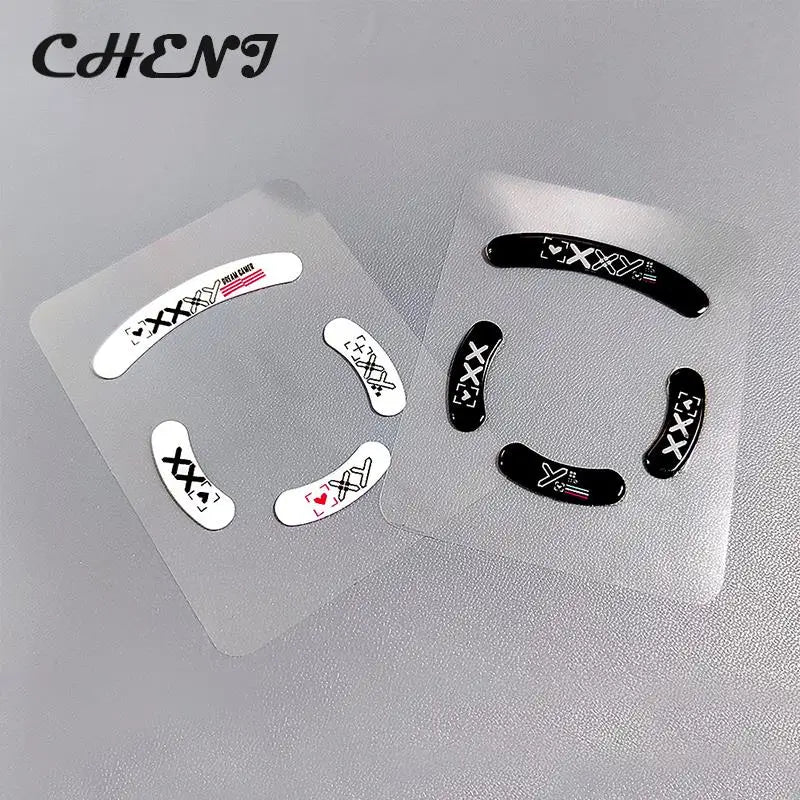 1Pack Glass Mouse Skates Glide Feet Pads Mouse Feet Sticker for G Pro Wireless Rounded Curved Edges