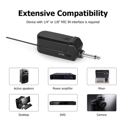EYK EW102 Dual Channels Wireless Headset Microphone UHF Lavalier Mic Rechargeable for Teaching Speech Interview Live Recording