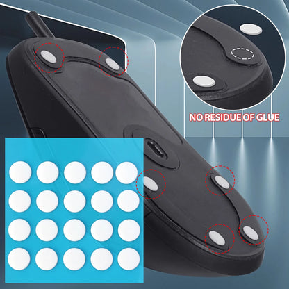 Mouse Feet Replacement Rounded Dots Universal Mouse Skates DIY Mice Glide Feet Wear Resistant Small Round Dot for Glass Mousepad