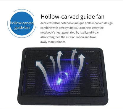 Universal Laptop Cooler Cooling Radiator Fan Cooler Stand Notebook Support Usb Port Air Extracting Cooling Holder Accessories