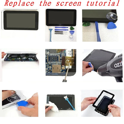 Black 7Inch For BDF Q80 kids Tablet capacitive touch screen digitizer sensor exterior glass panel