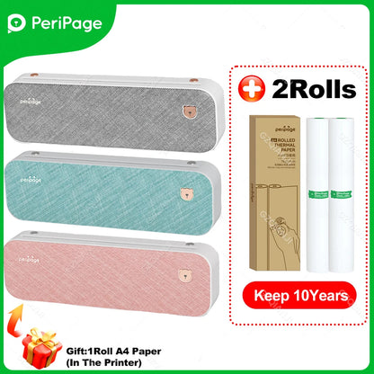 Peripage A40 P81 Inkless Portable A4 Thermal Printer Wireless Bluetooth USB Printing Text PDF Document Photos A4 Machine Maker