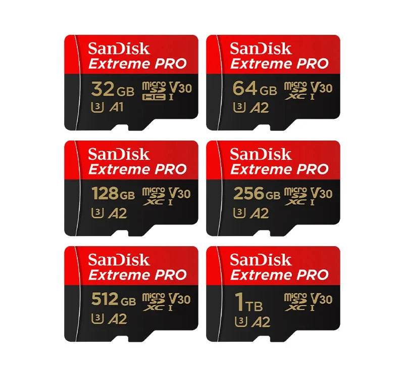 Sandisk Original Memory Card 512GB 256GB 128GB 64GB 32GB TF Micro SD Class A1-10 UHS-1 Flash Memory Microsd