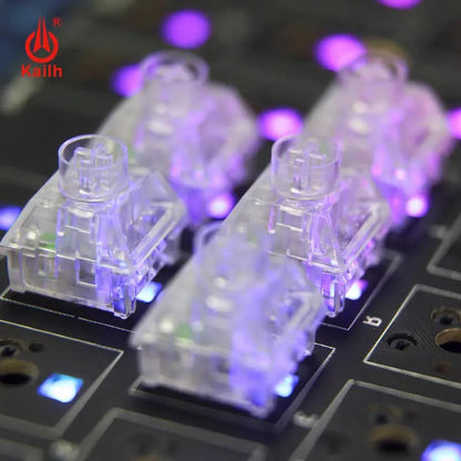 Kailh Box Jellyfish Switch Clicky Tactile 5-Pin Mechanical Keyboard Switch RGB Custom Fully Transparent Keyboard Kit Pre-lubed