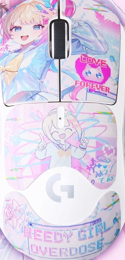 Anime Anchor Girl Theme Keycaps Set Customized PBT Sublimation Cherry Profile Keyboard Caps for Mechanical Keyboard Accessories