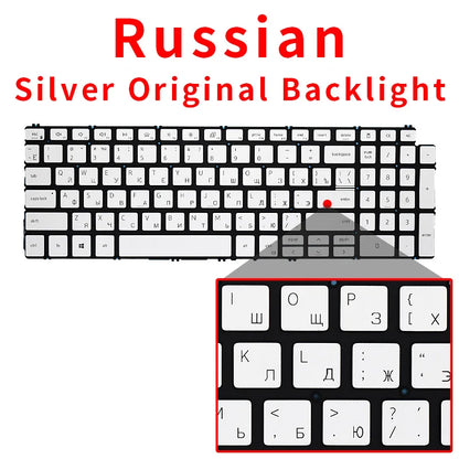 SP Spanish US Russian Backlit For Dell Inspiron 3500 3501 7591 5590 5591 5598 7590 5593 5584 7790 7500 7501 5501 5502 Keyboard