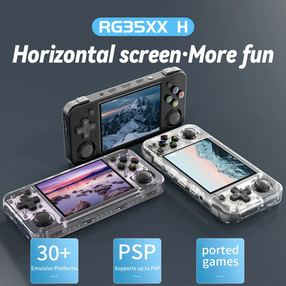 ANBERNIC RG35XX H 64Bit and-held Consoles For Playing Video Games 3.5-inch IPS 640*480 Screen Retro Game Player 3300 mAh Battery