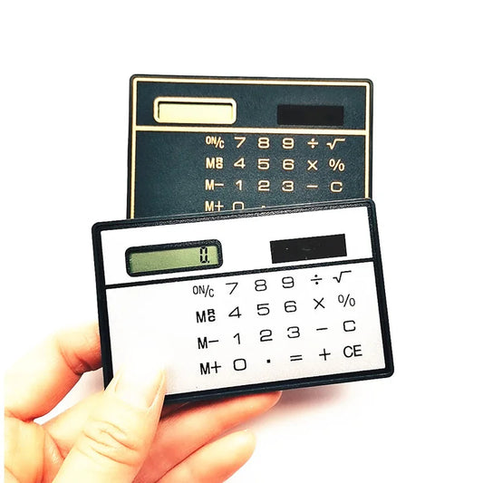 with Touch Screen Credit Card Design Mini Size Portable Slim Computer Solar 8 Digit Calculator Slim Solar Calculator