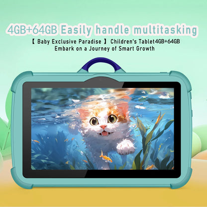 BDF Christmas Children's Learning Machine C8-7 inch 4-core 4GB RAM 64GB ROM Android 13 1280 * 800 resolution Christmas gift