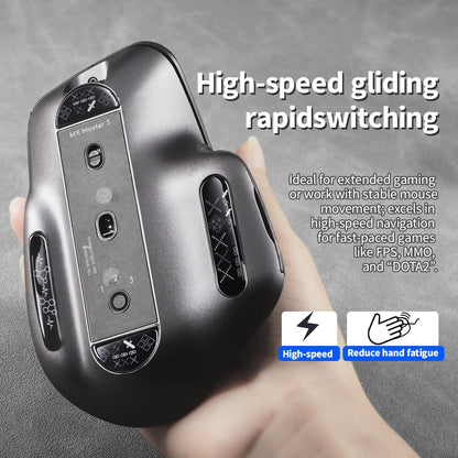 Glass Mouse Skates for Logitech MX Master 3/3s Mouse Feet Pads Smooth Durable Slim 2.5D Curved Edge Mouse Accessories
