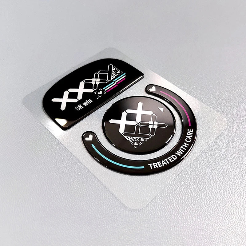 1Pack Glass Mouse Skates Glide Feet Pads Mouse Feet Sticker for G Pro Wireless Rounded Curved Edges