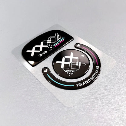 1Pack Glass Mouse Skates Glide Feet Pads Mouse Feet Sticker for G Pro Wireless Rounded Curved Edges