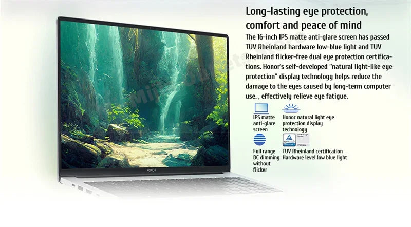 New HONOR Laptop MagicBook X16 Plus 16"Inch 2.5K 120Hz AMD Ryzen R7 8845HS 16/32GB 512GB/1TB Computer PC Notebook Ultrabook