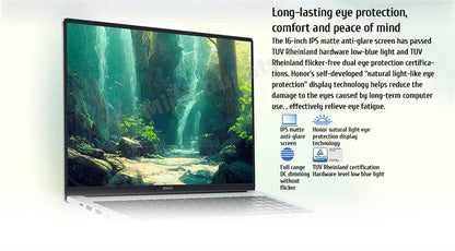 New HONOR Laptop MagicBook X16 Plus 16"Inch 2.5K 120Hz AMD Ryzen R7 8845HS 16/32GB 512GB/1TB Computer PC Notebook Ultrabook