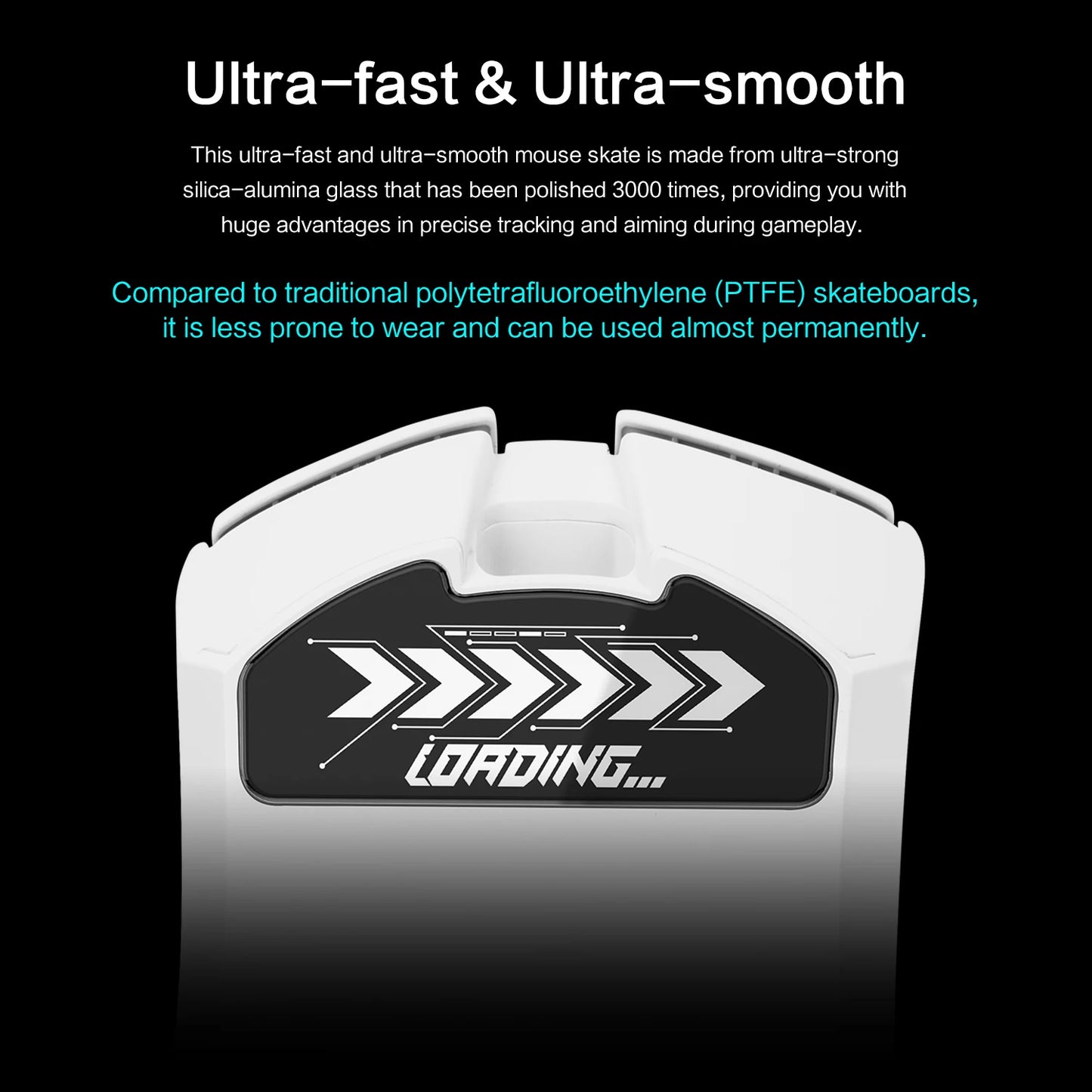 Glass Mouse Skates For Razer DeathAdder V4 Pro Mouse Feet Pads Smooth Durable Game Mice Accessories Slimmer Toughened Glass