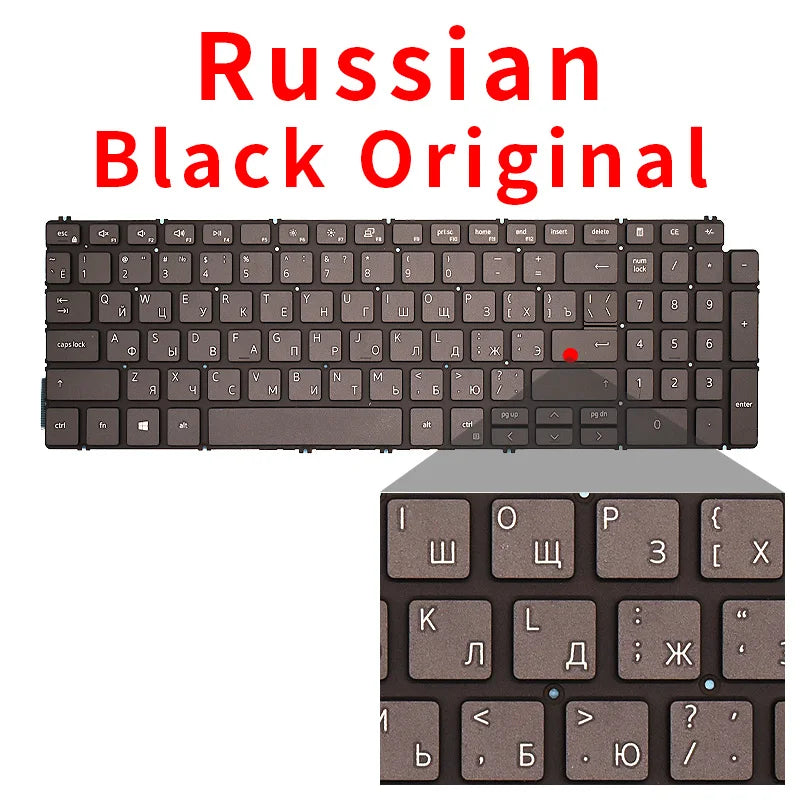 SP Spanish US Russian Backlit For Dell Inspiron 3500 3501 7591 5590 5591 5598 7590 5593 5584 7790 7500 7501 5501 5502 Keyboard