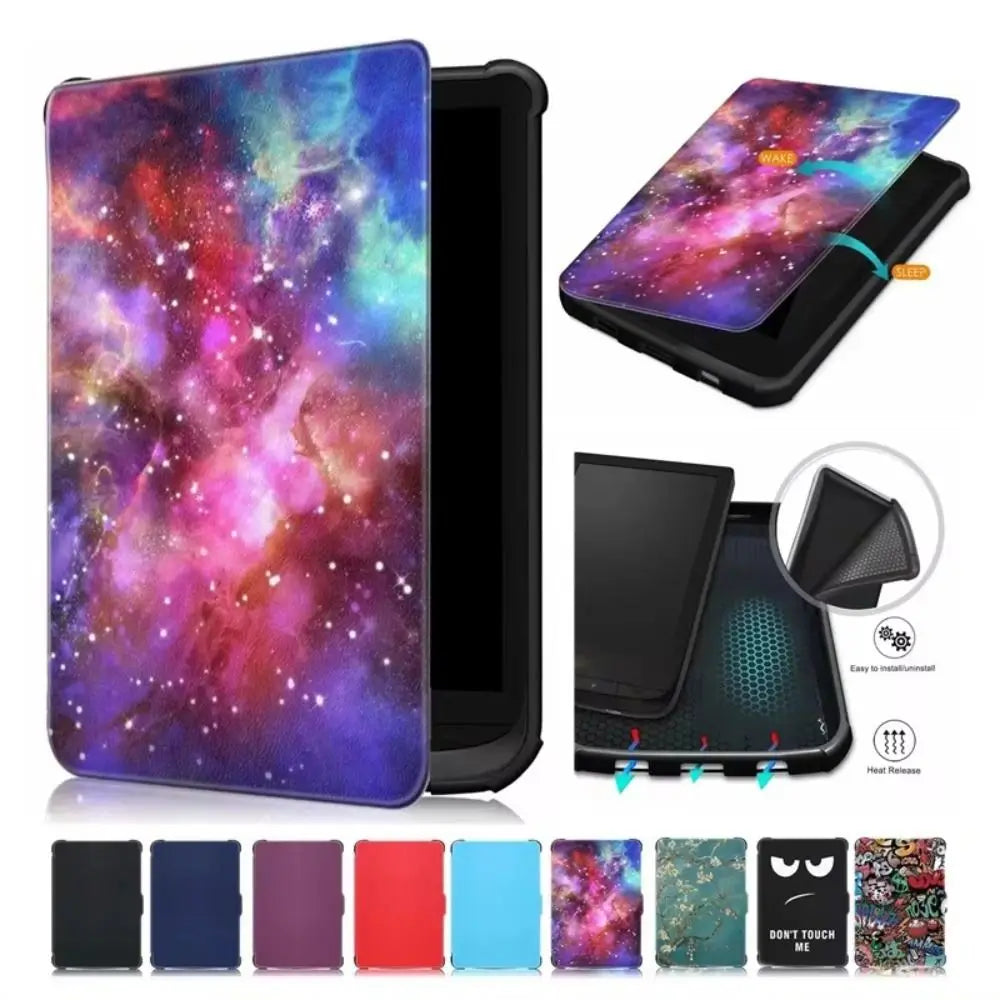 1PC Auto Sleep/Wake E-Reader Case Protective Shell for Pocketbook 616/627/632/606/628/633/PocketBook Touch Lux 4/5/Basic Lux 2