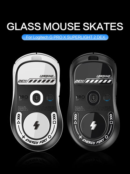 Mouse Skates Feet Curved Edges Glass Mouse Feet for Logitech G PRO X SUPERLIGHT 2 DEX Mouse Glides Gaming Mouse Feet Replacement
