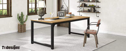 Tribesigns Modern Computer Desk 70.8 inch Large Executive Office Desk Study Writing Desk Workstation Computer Table