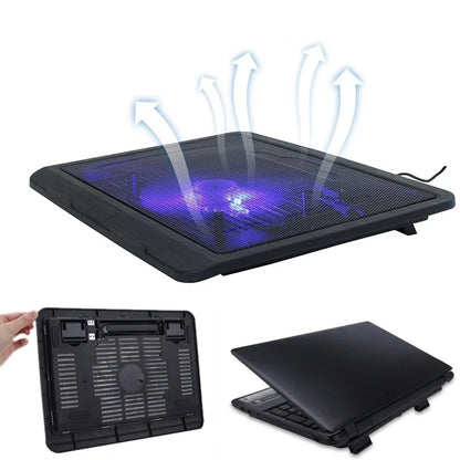 Universal Laptop Cooler Cooling Radiator Fan Cooler Stand Notebook Support Usb Port Air Extracting Cooling Holder Accessories