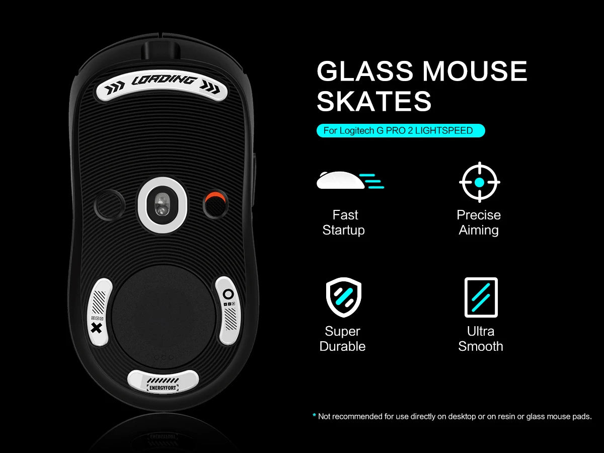 Glasses Mouse Glide Skates For Logitech G Pro Wireless Gaming Mice Anti Slip Feet Sticker Pads X 2 Pro2 LIGHTSPEED SUPERLIGHT 2