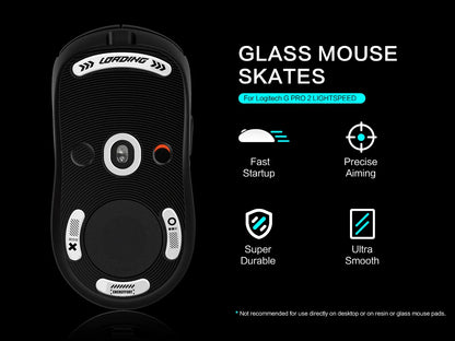 Glasses Mouse Glide Skates For Logitech G Pro Wireless Gaming Mice Anti Slip Feet Sticker Pads X 2 Pro2 LIGHTSPEED SUPERLIGHT 2