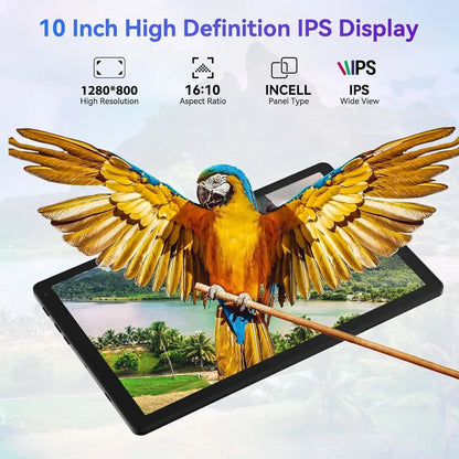 Android 15 Tablet 10 Inch OS GMS Certified Tablets 1.8 GHz 5-Core 20GB RAM 64 GB ROM 1TB Expand WiFi 6 Bluetooth 5.4 Dual Camera