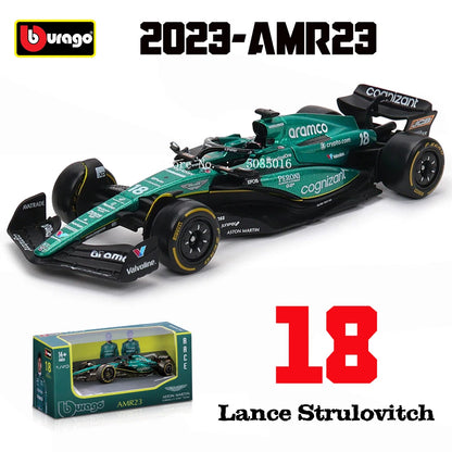 Bburago 1:43 Mercedes-AMG Petronas F1 Team W15 2024 #44 Hamilton #63 George Russell Alloy Car Die Cast Model Toy Collectible