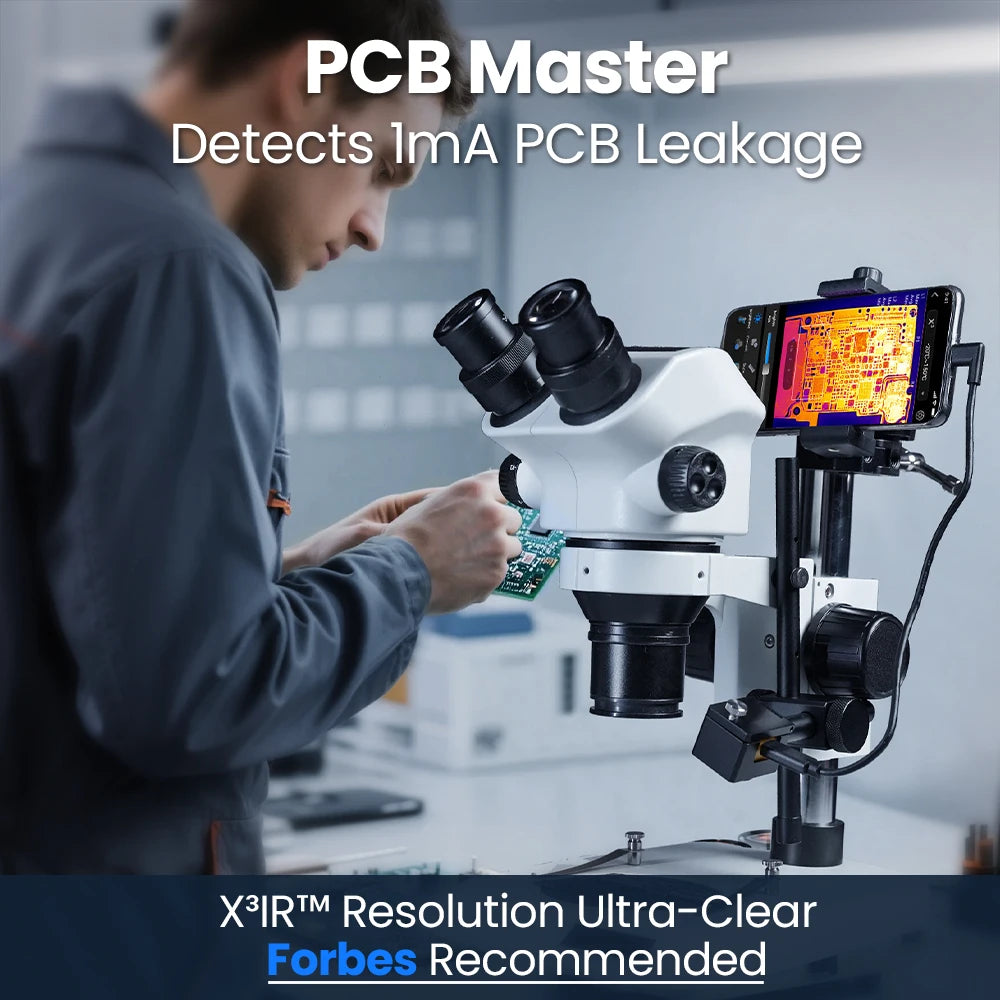 (Android&iPhone) P3 Type-C Thermal Camera for Electronics Repair 512×384 Adjustable Macro Lens 600℃ Usb Thermal Imaging Camera