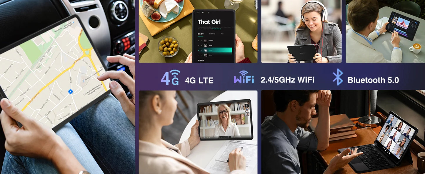 DOOGEE T40 Pro Tablet 12 ''IPS 2.4K 20GB(8 + 12) 512GB Android 14 Helio G99 6nm 10800mAh 18W Charge Quad Speaker 7.6mm ultra-thin