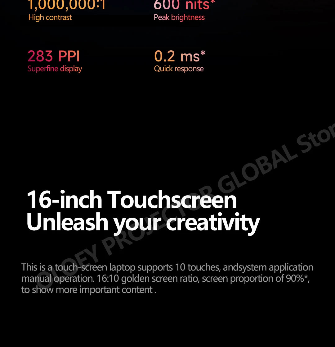 Xiaomi Book Pro 16 2022 1260P/1240P 2050 4G 16Inch 4K OLED Touch Screen Mi Book