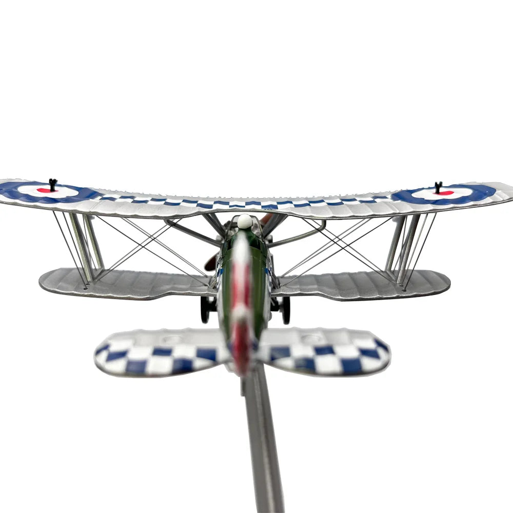 1:72 British Royal Air Force k-2159 Bristol Bulldog Biplane Propeller Fighter Diecast Metal Airplane Plane Aircraft Model Toy