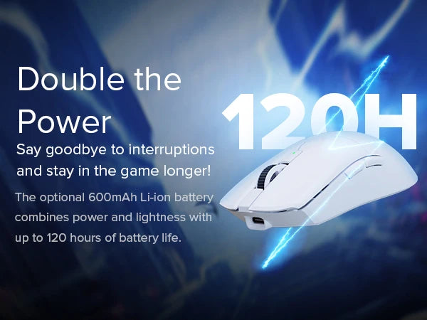 Delux M800ULTRA Gaming Wireless Lightweight Mouse Tri-mode Connection PAW3395 4K 26000DPI Nordic MCU Programmable Macro for PC