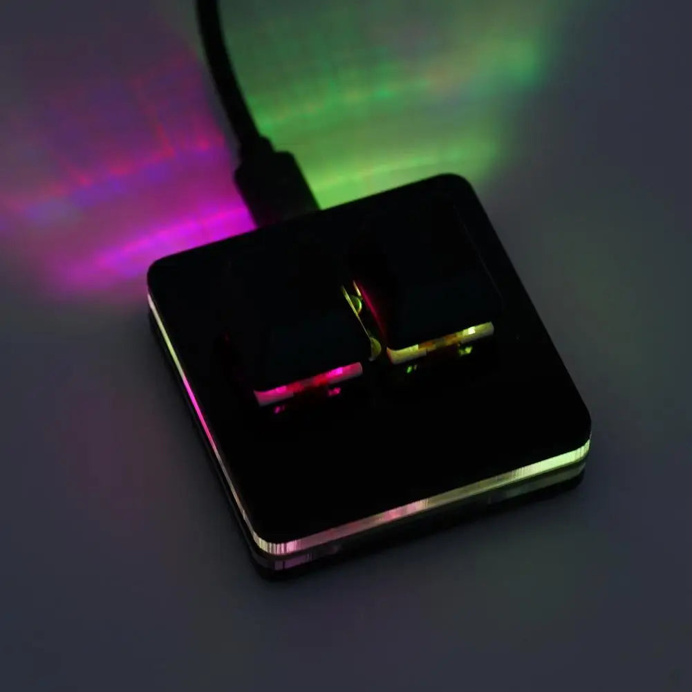 OSU 2 Keys Macro Programming Keyboard RGB Mini Custom Gaming  Keyboard For Linux/ MacOS /Android /Raspberry Pi